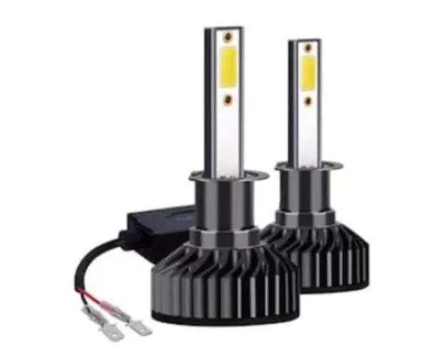 Set 2 Becuri Led H1 F2 COB Canbus 100W Lumina Alb-Rece 12.000 Lumeni 