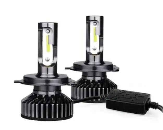 Set 2 becuri LED H11 F2 COB Canbus, 100W, lumina alb-rece, 12.000 lumeni