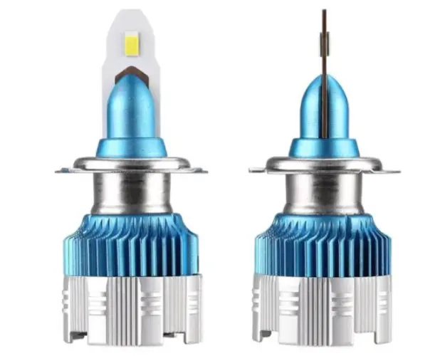 Set 2 becuri LED H1 Lumina Alba temperatura 8000k Ventilatie Automata