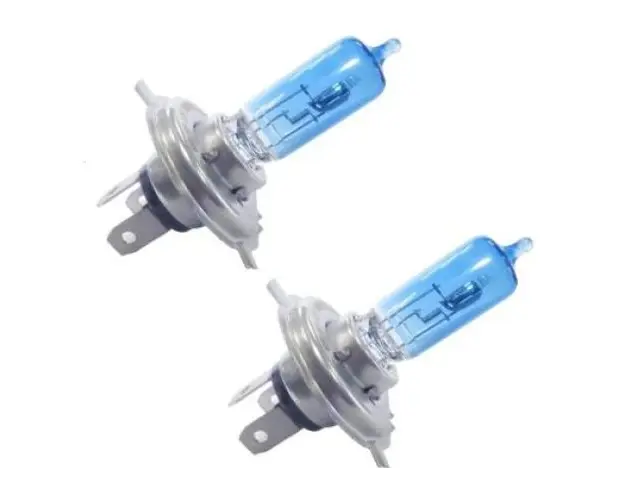 Set 2 becuri Pegasus H4 cu doua faze Xenon EFFECT halogen putere 100W temperatura 5000K