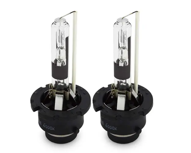 Set 2 becuri Xenon D2R White auto pentru far suport plastic 35W 6000K