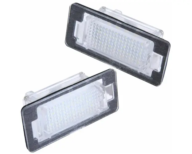 Set 2 lampi numar LED pentru BMW seria 1 3 5 F10 F11 E39 E60 E61 X1 E84 F48 X3 F25 X4 X5 X6 E90 E91