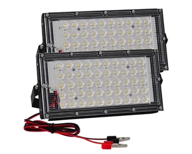 Set 2 Lampa Lucru 12v 50W 50 LED SMD Clesti CaiCai Proiector AUTO