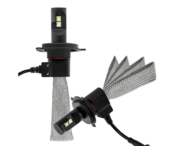 Set 2 Lampi Auto H4 Super Led cu doua faze SMD temperatura 6500K putere60W Can-bus