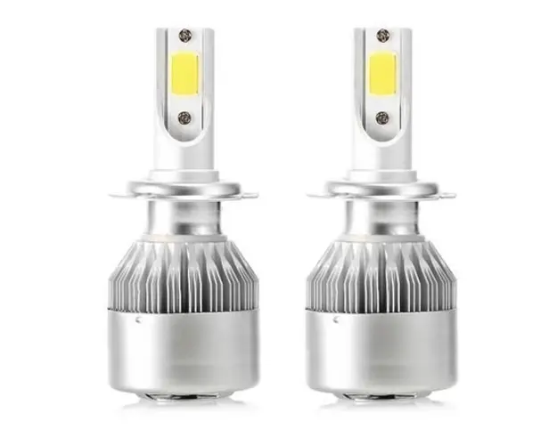 Set 2 Lampi LED C6 H7 temperatura 6500K putere 36W lumina alba