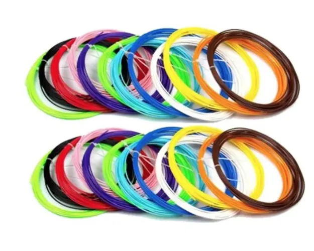 Set 20 Filamente pentru Creion 3D 1.75 mm 5 m/buc Multicolore