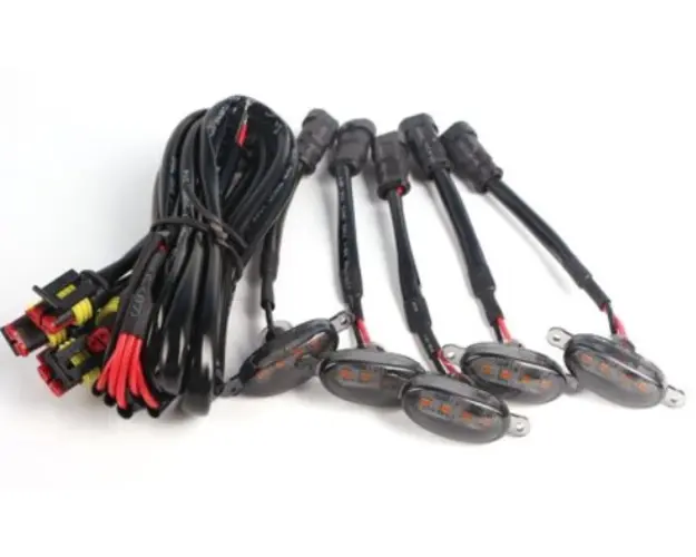 Set 5 lumini x 4 Leduri Grila Auto lumin aGalbena