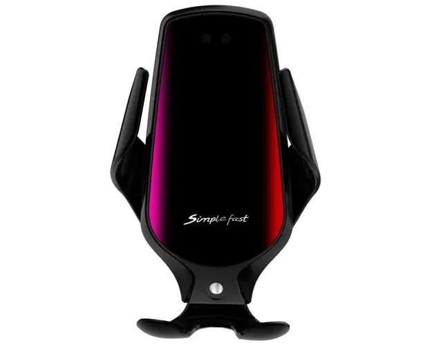 Suport Auto NEGRU R1 Senzor Incarcare Fast Charge Wireless 