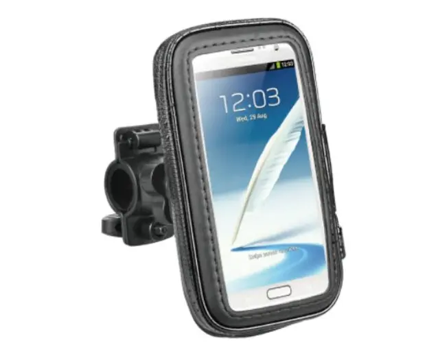 Suport husa telefon pentru bicicleta rezistent socuri touchscreen negru L