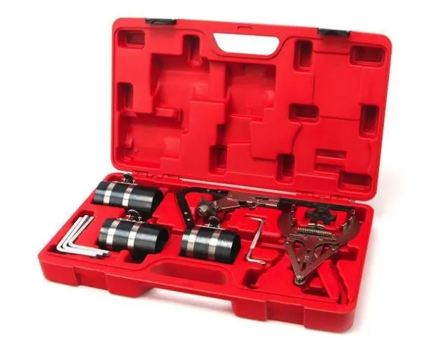 Trusa 11 Piese montare segmenti sau piston 1 Cleste 3 Coliere + accesorii