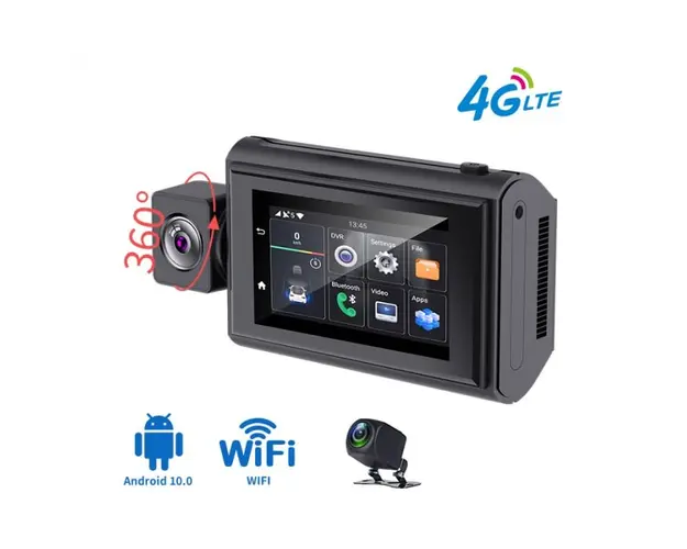 Camera auto Mini Dual Lens 4G iSEN G3, Rotire camera 270 , GPS, ADAS, Monitorizare parcare, WiFi, Monitorizare de la distanta, G-sensor