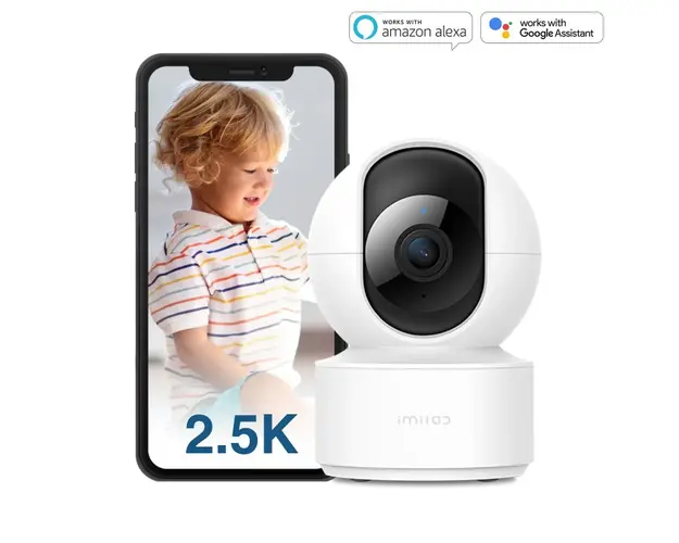 Camera de supraveghere Smart Xiaomi IMILAB C21, Alb, 2.5K, 360 , Detectie miscare, Night Vision, WiFi, Asistare vocala, Aplicatie dedicata
