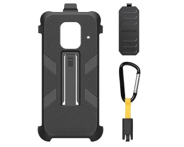 Carcasa de protectie multifunctionala pentru Ulefone Armor 17 Pro cu clema si carabina