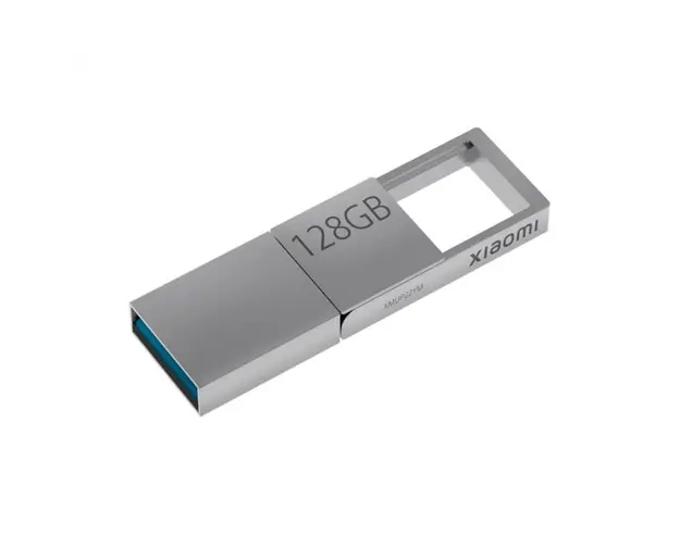 Memorie USB Xiaomi Dual Interface U Disk Silver, 128GB, USB A 3.2, USB Type-C, OTG, Aliaj de zinc