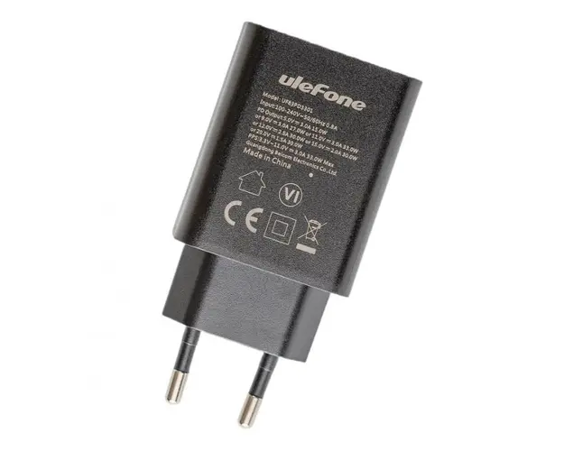 Incarcator original Ulefone UF83PD3301 Negru, 33W, USB Type-C pentru Ulefone Armor 20WT Armor 22 Armor Pad 2 Note 17 pro, Incarcare rapida
