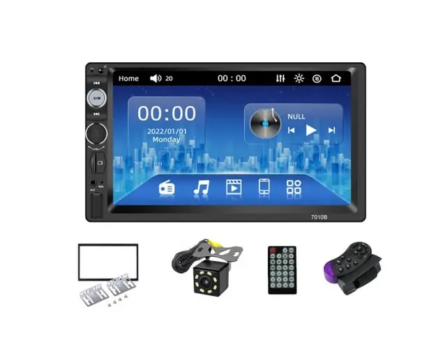 MP5 Player multimedia 2DIN Universal, WinCE, Bluetooth, USB, CardSD, Camera Marsarier, Auxiliar, Mirrorlink, Touchscreen, - AD-BGP7010b