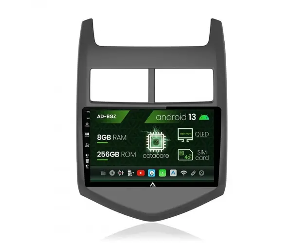 Navigatie Chevrolet Aveo 2 (2010-2015), Android 13, Z-Octacore 8GB RAM + 256GB ROM, 9 Inch - AD-BGZ9008+AD-BGRKIT239