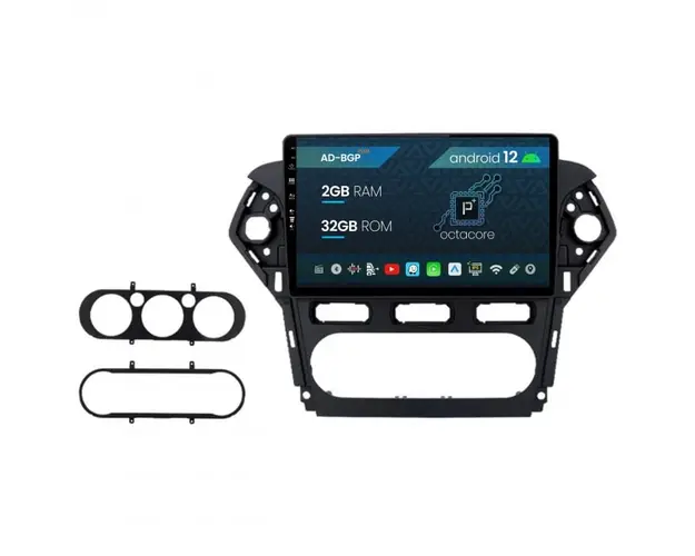Navigatie Ford Mondeo (2011-2013), Android 12, P-Octacore 2GB RAM + 32GB ROM, 9 Inch - AD-BGP9002+AD-BGRKIT128