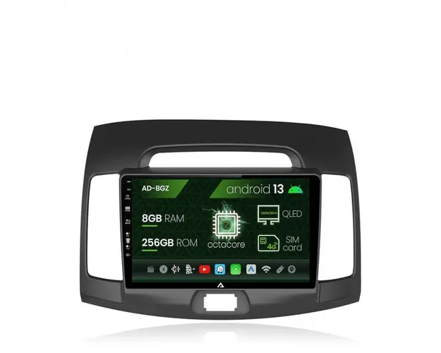 Navigatie Hyundai Elantra (2006-2011), Android 13, Z-Octacore 8GB RAM + 256GB ROM, 9 Inch - AD-BGZ9008+AD-BGRKIT178