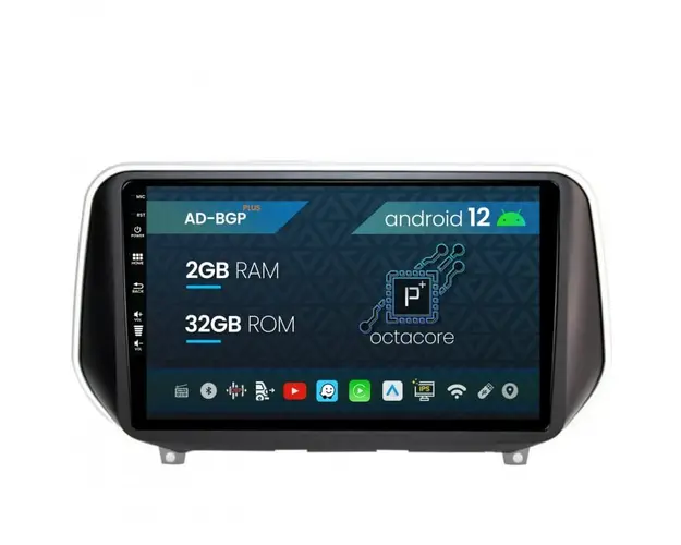 Navigatie Hyundai Santa Fe (2018-Prezent), Android 12, P-Octacore 2GB RAM + 32GB ROM, 9 Inch - AD-BGP9002+AD-BGRKIT223