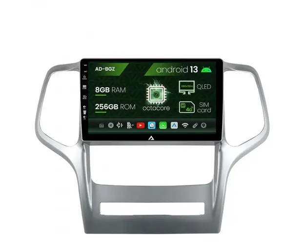 Navigatie Jeep Grand Cherokee (2010-2013), Android 13, Z-Octacore 8GB RAM + 256GB ROM, 9 Inch - AD-BGZ9008+AD-BGRKIT297