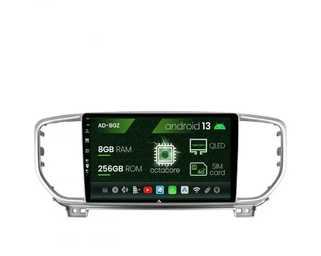 Navigatie Kia Sportage (2018+), Android 13, Z-Octacore 8GB RAM + 256GB ROM, 9 Inch - AD-BGZ9008+AD-BGRKIT150