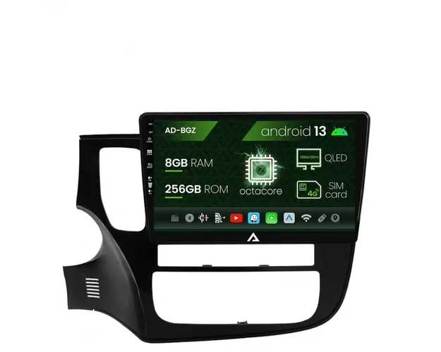 Navigatie Mitsubishi Outlander (2013-2020), Android 13, Z-Octacore 8GB RAM + 256GB ROM, 10.1 Inch - AD-BGZ10008+AD-BGRKIT268
