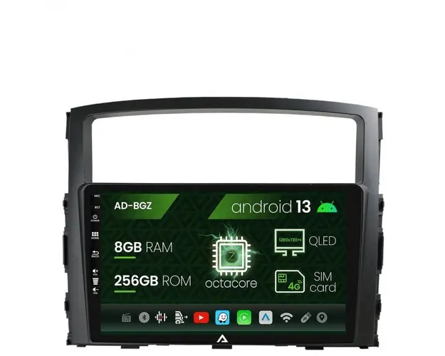 Navigatie Mitsubishi Pajero (2006-2014), Android 13, Z-Octacore 8GB RAM + 256GB ROM, 9 Inch - AD-BGZ9008+AD-BGRKIT271