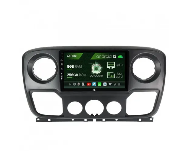 Navigatie Opel Movano Renault Master (2011-2021), Android 13, Z-Octacore 8GB RAM + 256GB ROM, 10.1 Inch - AD-BGZ10008+AD-BGRKIT380V2