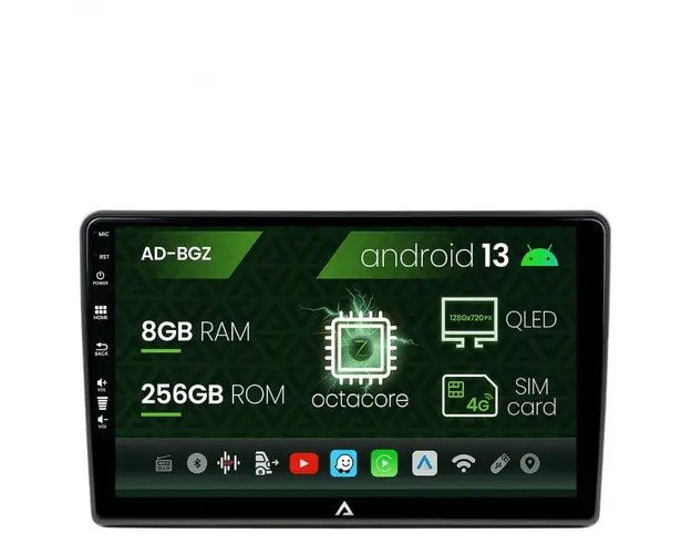 Navigatie Peugeot 308 (2012-2017), Android 13, Z-Octacore 8GB RAM + 256GB ROM, 9 Inch - AD-BGZ9008+AD-BGRKIT257