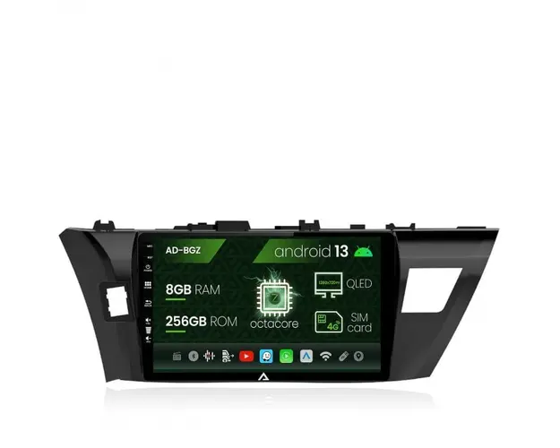 Navigatie Toyota Corolla (2012-2016), Android 13, Z-Octacore 8GB RAM + 256GB ROM, 10.1 Inch - AD-BGZ10008+AD-BGRKIT058