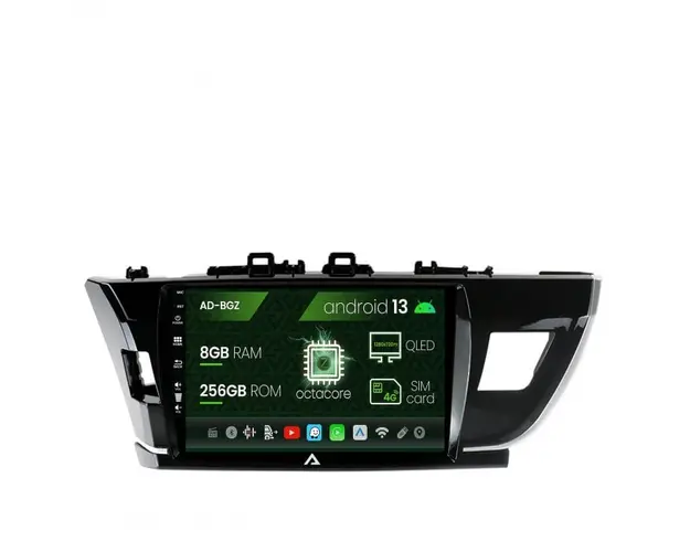 Navigatie Toyota Corolla (2012-2016), Android 13, Z-Octacore 8GB RAM + 256GB ROM, 10.1 Inch - AD-BGZ10008+AD-BGRKIT076