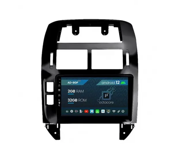 Navigatie Volkswagen Polo (2004-2011), Android 12, P-Octacore 2GB RAM + 32GB ROM, 9 Inch - AD-BGP9002+AD-BGRKIT033OLD