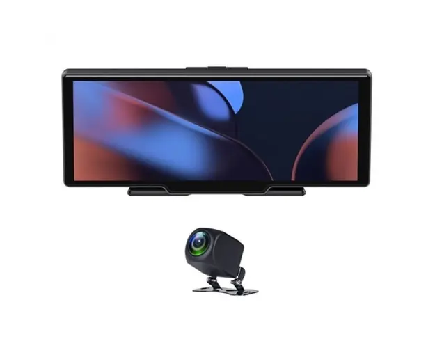 Navigator pentru bord iSEN CP26 DVR, 2K, 10 touch screen, CarPlay si Android Auto wireless, WiFi, Monitorizare parcare, Camera marsarier