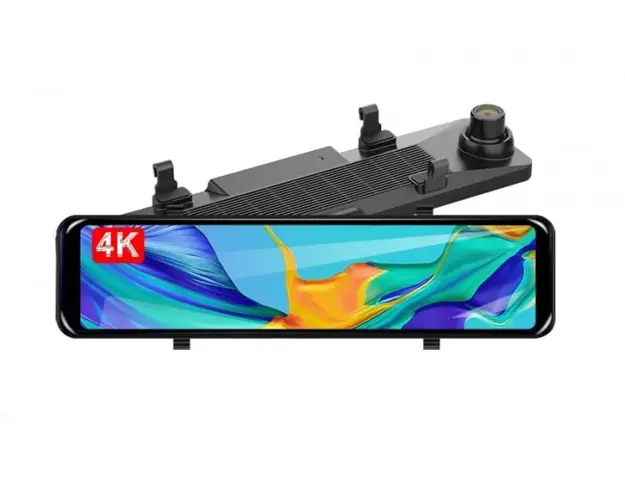 Oglinda iSEN S18 DVR, 11.26 , Display tactil, Dual-core, 4K, Night vision, WiFi, GPS, Slot card de memorie, Camera marsarier