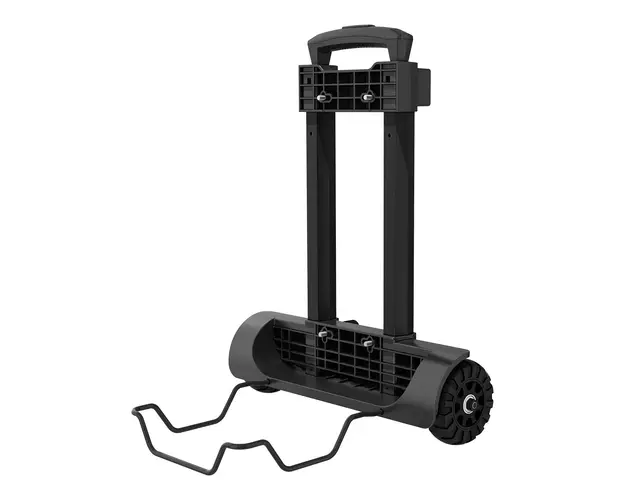 Carucior pliabil FOSSiBOT F2400, Negru, maner ajustabil pe 3 nivele, roti pe rulmenti