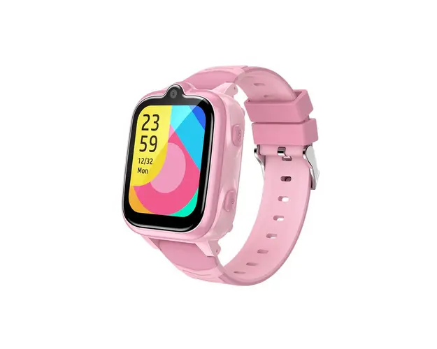 Smartwatch Blackview Z10 Roz, 1.83 inch, IP67, GPS, Apel Video 4G, Face Unlock, SOS, Bluetooth, 680mAh, pentru copii