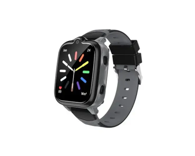 Smartwatch Blackview Z10 Negru, 1.83 inch, IP67, GPS, Apel Video 4G, Face Unlock, SOS, Bluetooth, 680mAh, pentru copii