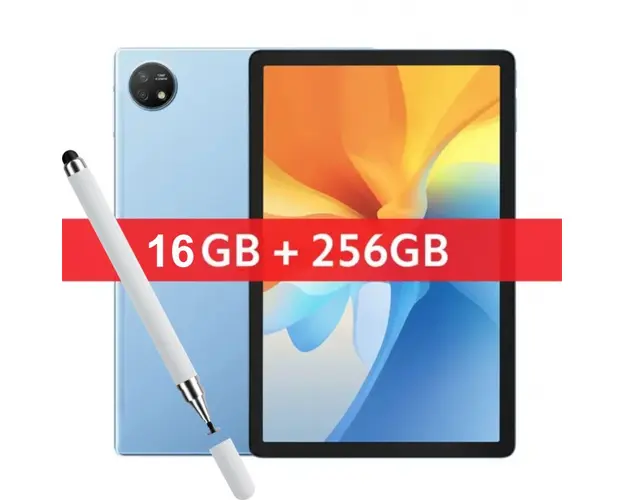 Tableta Blackview Oscal Pad 16 Albastru, 4G, 10.5 FHD+, Android 13, 16GB RAM(8GB+8GB), 256GB ROM, Unisoc T606 Octa Core, 13MP, 8200mAh, 18W, Stylus Pen, Dual SIM