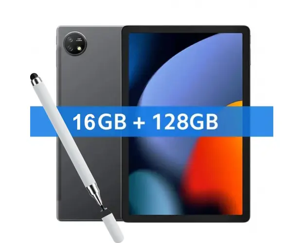 Tableta Blackview Oscal Pad 16 Gri, 4G, 10.5 FHD+, Android 13, 16GB RAM(8GB+8GB), 128GB ROM, Unisoc T606 Octa Core, 13MP, 8200mAh, 18W, Stylus Pen, Dual SIM