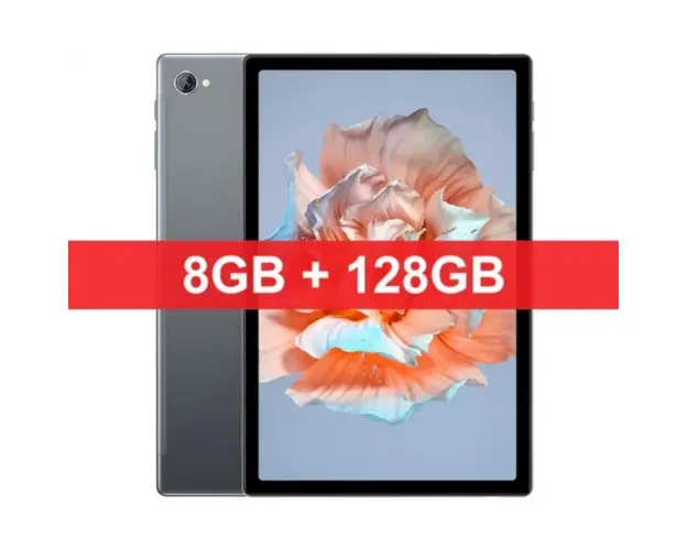Tableta Blackview Tab 15 Gri, 4G, IPS 10.5 FHD+, Android 12, 14GB RAM (8GB + 6GB extensibili), 128GB ROM, Unisoc T610 OctaCore, 8280mAh, Dual SIM