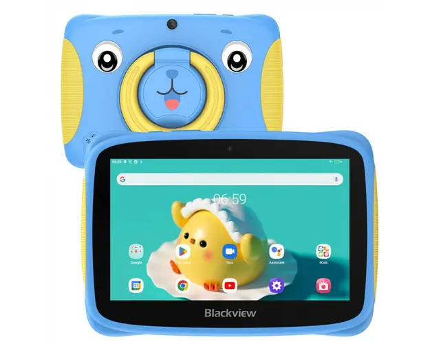 Tableta Blackview Tab 3 Kids Albastru, Eye-friendly Display 7 , Android 13, 4GB RAM (2+2GB extensibili), 32GB ROM, Unisoc SC7731E, 3280mAh
