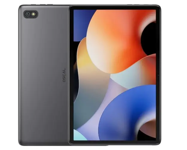 Tableta Oscal Pad 10 Diamond Grey, 4G, IPS 10.1 FHD, 14GB RAM (8GB + 6GB extensibili), 128 GB ROM, Android 12, Octa-core UNISOC T606, 6580mAh, Dual SIM