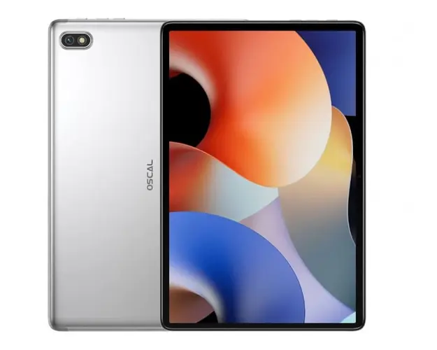 Tableta Oscal Pad 10 Moonlight Silver, 4G, IPS 10.1 FHD, 14GB RAM (8GB + 6GB extensibili), 128 GB ROM, Android 12, Octa-core UNISOC T606, 6580mAh, Dual SIM