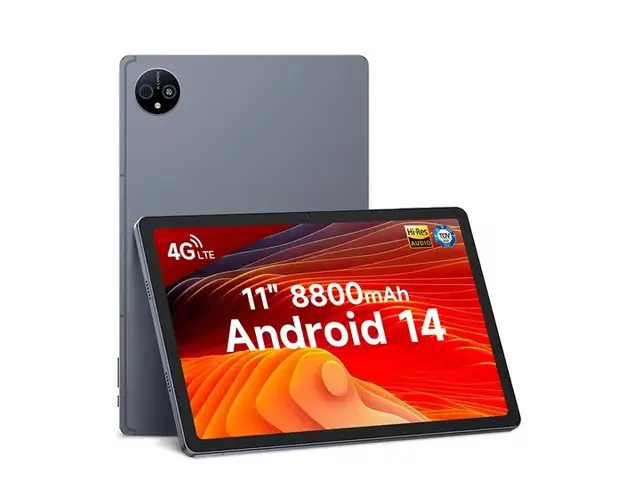 Tableta Ulefone Tab A11 Pro, Gray, 4G, 11, ³ FHD+ 90Hz, 16GB RAM (8GB + 8GB extensibili), 256GB ROM, Android 14, MediaTek Helio G99, 8800mAh, WiFi6, Dual SIM
