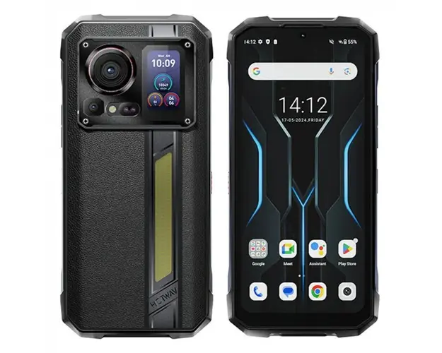 Telefon mobil HOTWAV Hyper 7 Pro, Negru, 5G, 6.6 2.4K 120Hz, 36GB RAM (16GB+20GB extensibili), 256GB ROM, 200MP+24MP Night Vision, Android 14, MediaTek Dimensity 7050, 10800mAh, NFC, Dual SIM