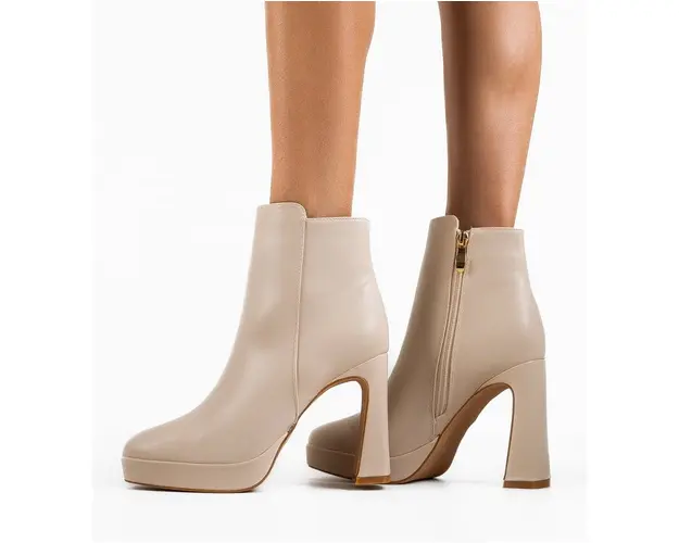 Botine dama Akpofu Bej