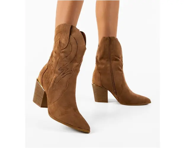 Botine dama Catheri Camel