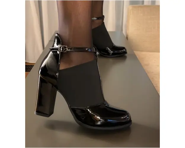 Botine dama Celeste Negre