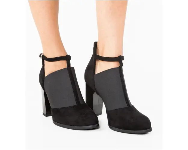 Botine dama Celeste Negre 2